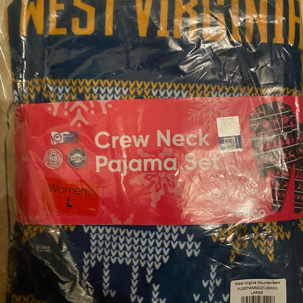 West Virginia Women's Navy Pajama Set